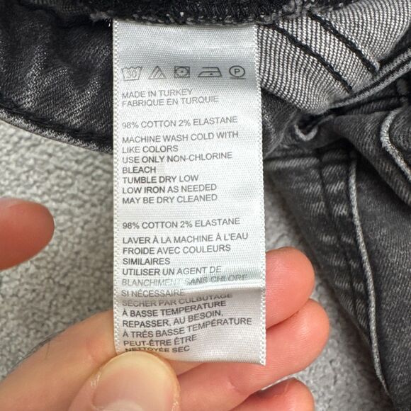 BDG Urban Outfitters Slim Straight Denim jeans Womens 28 Faded Black High Rise - Picture 7 of 16